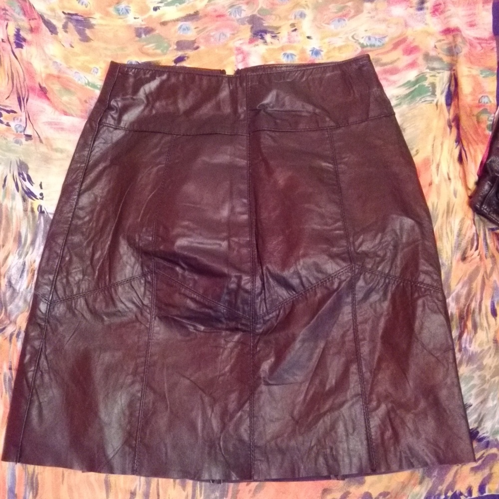 Leather skirt
